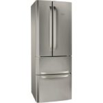 HOTPOINT E4DAAXC - Réfrigérateur multi-portes - 402L (292+110) - Froid ventilé - A+ - L 70cm x H 195cm - Silver