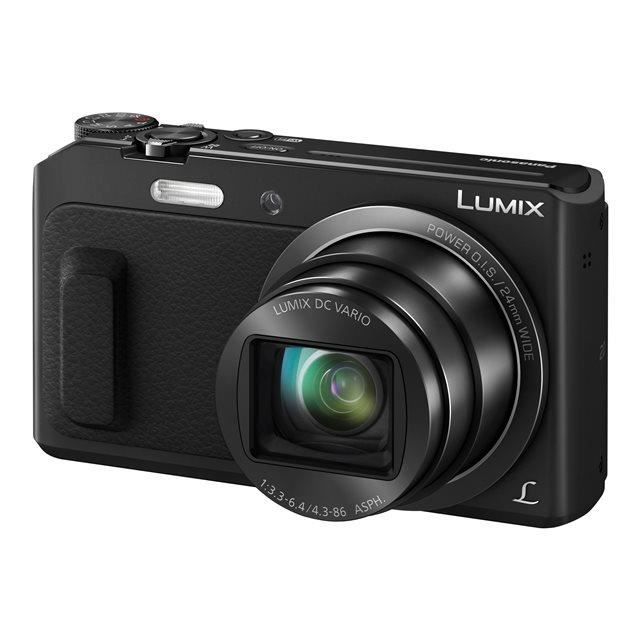 PANASONIC Lumix TZ57 Noir - Appareil photo Compact - MOS 16 Mpx
