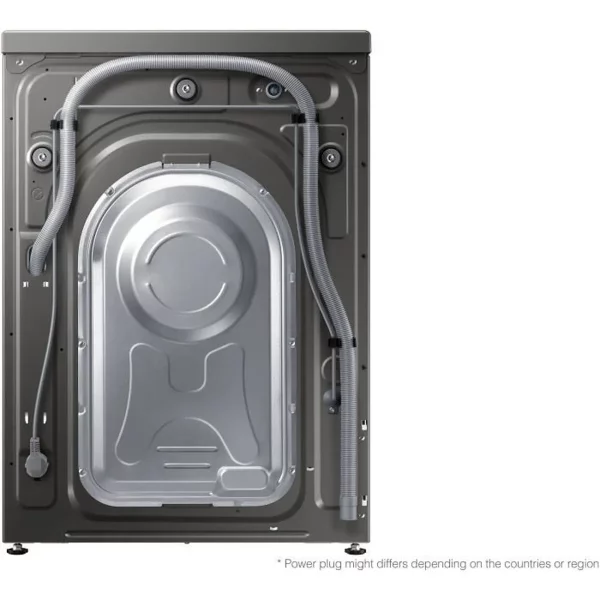 Lave-linge hublot SAMSUNG Ecobubble WW90TA046AX - 9 kg - Induction - 1400 trs/min - Classe A - Inox/silver